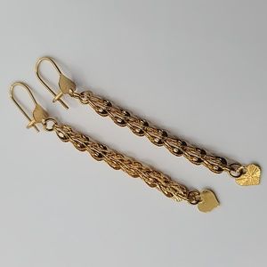 Fancy Gold color earrings